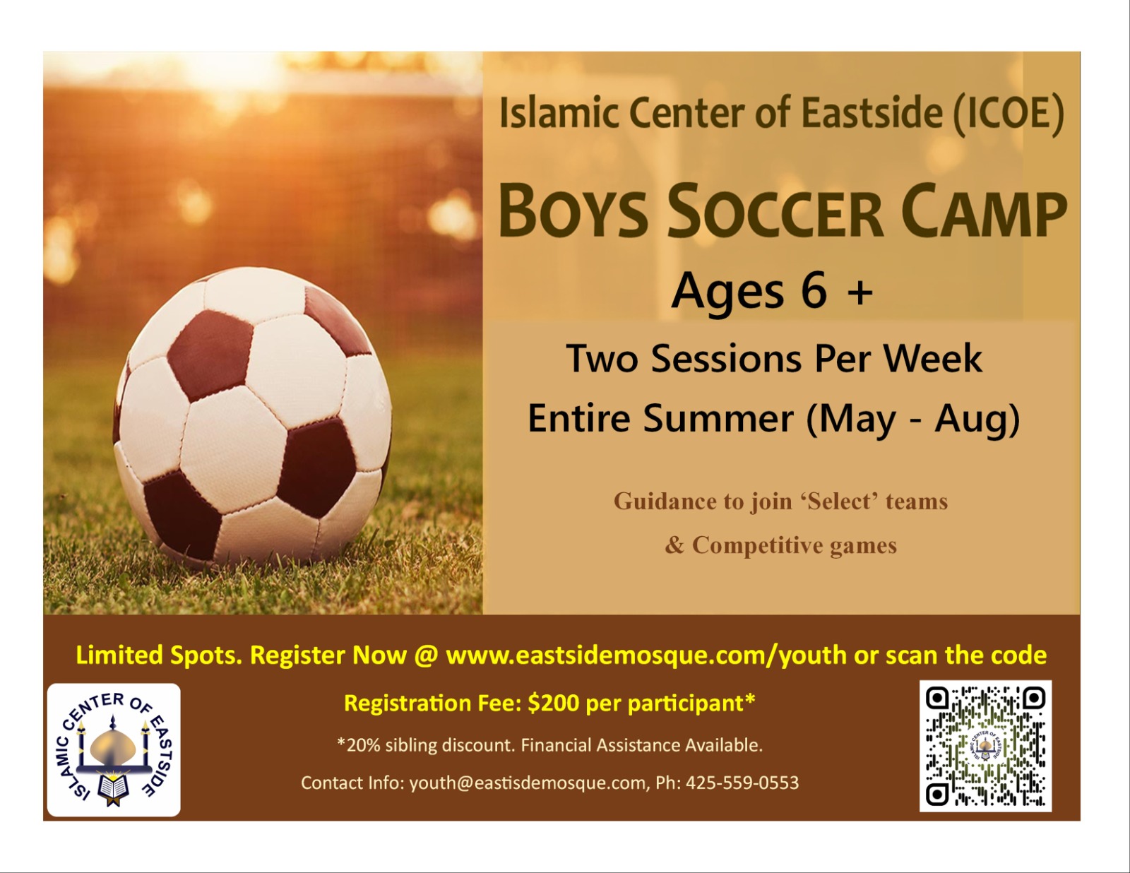 ICOE Boys Soccer Camp